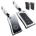 thumbnail image 1 of Zinc Alloy Gradient Glass Back Cover Key Fob Case Holder Shell Accessories Compatible for Lexus ES350 ES300h UX200 LS500 LS500H LC500 LC500h GX460 IS350 2018-2022 Smart Key Case, 1 of 9