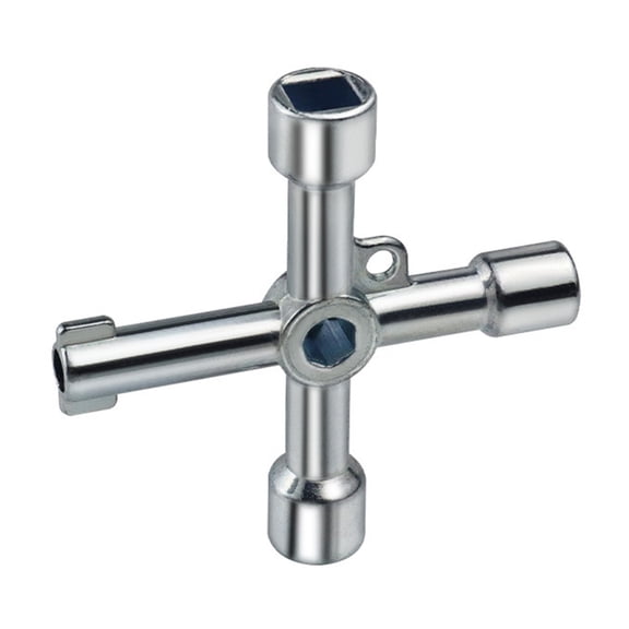 Zinc Alloy Hexagonal Key Tool For Electrical Cabinets Elevators Water Valves