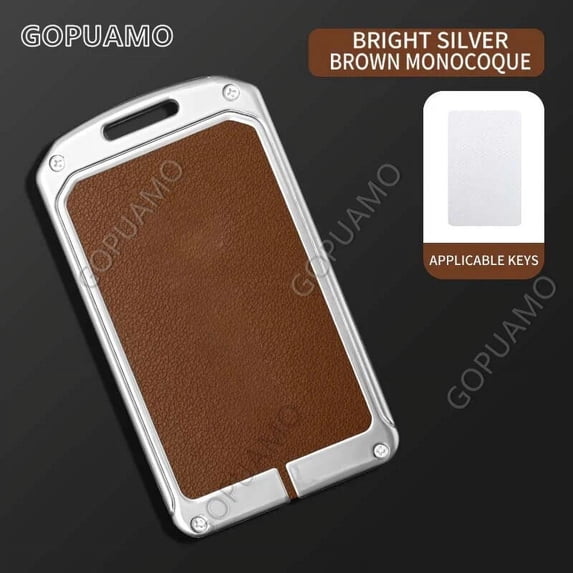 Zinc Alloy Key Card Holder Key Case Shell Keychain For BMW Car Remote Key Case Car Protector Accessories Interior