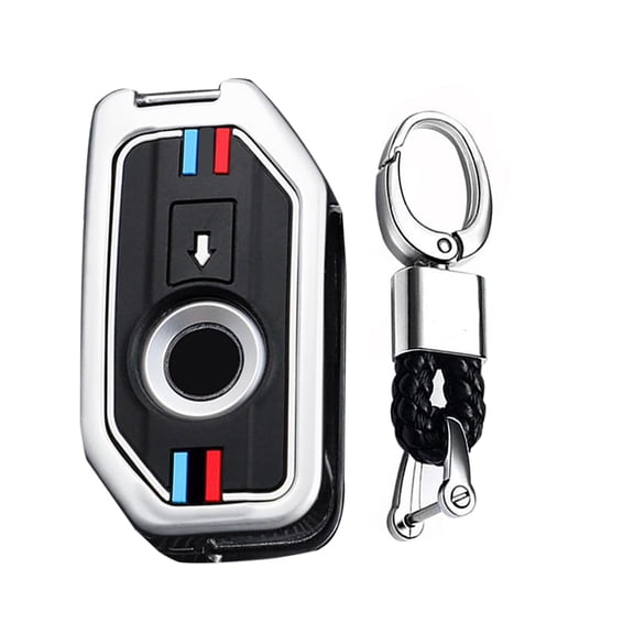 Zinc Alloy Key Fob Case Cover Fit For BMW F850 GS R1200 GS LC R1250GS ADV R1200GS LC Key Accessories Protector Case Holder Protector Metal Keychain
