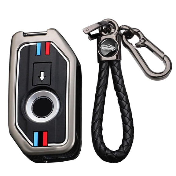 Zinc Alloy Key Fob Case Cover Fit For BMW F850 GS R1200 GS LC R1250GS ADV R1200GS LC Key Accessories Protector Case Holder Protector Metal Keychain