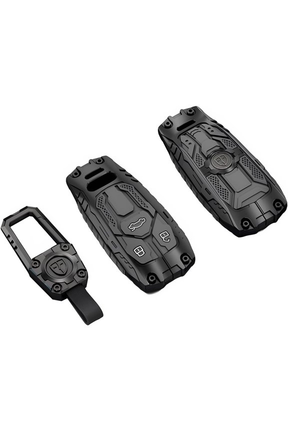 Zinc Alloy Key Fob Cover,Keychain,Full Protection Car Key Case for Audi A4 A5 A6 A7 Q5 R8 S4 S5 S6 S8 SQ5 SQ7 TT RS4 Smart Remote Keyless Keyshell Accessories