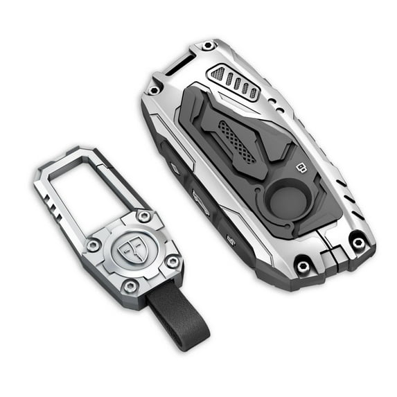 Zinc Alloy Key Fob Cover,Keychain,Full Protection Car Key Case for BMW 2 3 5 7 Series X1 X4M X5 X6 X7 iX i4 i7 XM Smart Remote Keyless Keyshell Accessories