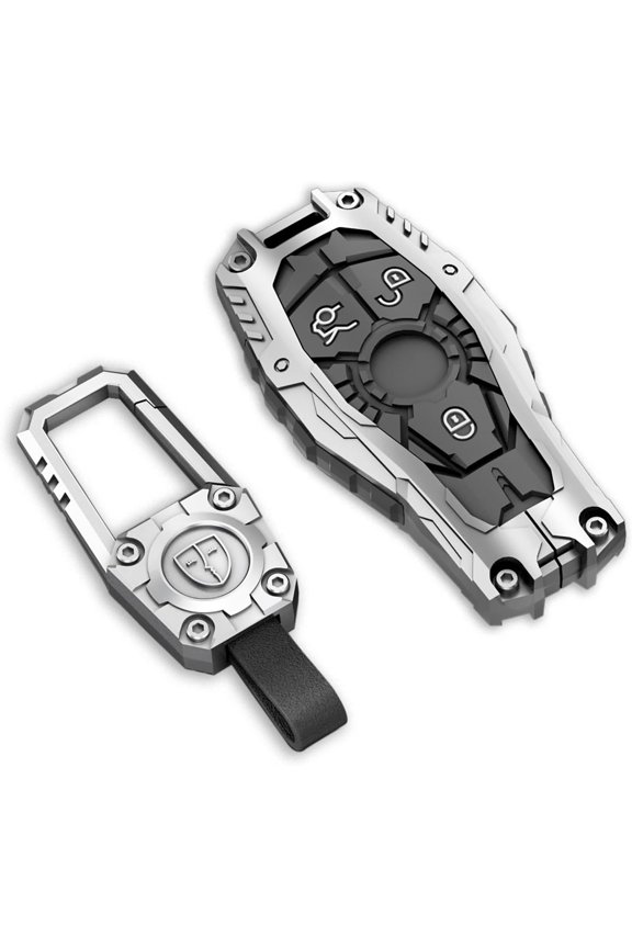 Zinc Alloy Key Fob Cover,Keychain,Full Protection Car Key Case for Benz A B C E S R V G M ML CLA CLS GLA GLC GLE GLS SL SLC GLK GL SLK Class Smart Keyshell Accessories