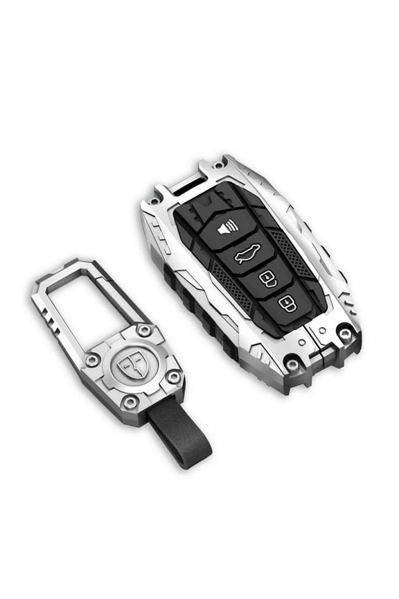 Zinc Alloy Key Fob Cover,Keychain,Full Protection Car Key Case for Toyota Camry RAV4 Avalon TRD Corolla XSE C-HR GT86 Prius Prime Highlander 4Runner Prado Keyshell Accessories