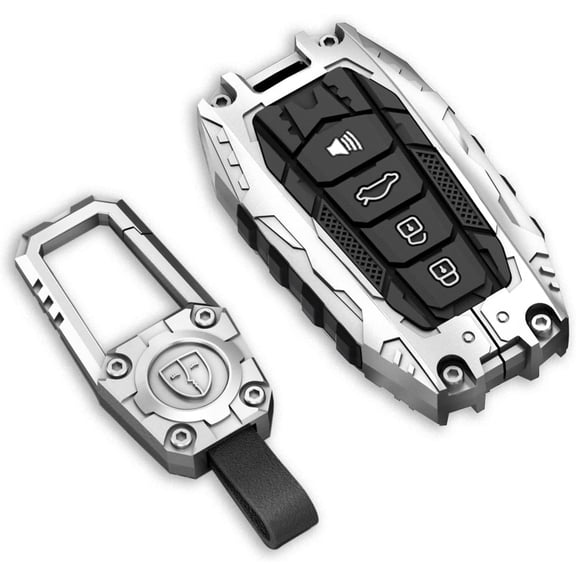 Zinc Alloy Key Fob Cover,Keychain,Full Protection Car Key Case for Toyota Venza Sienna Tundra Prius RAV4 Prime Land Cruiser Corolla Highlander 2025 Camry Keyshell Accessories