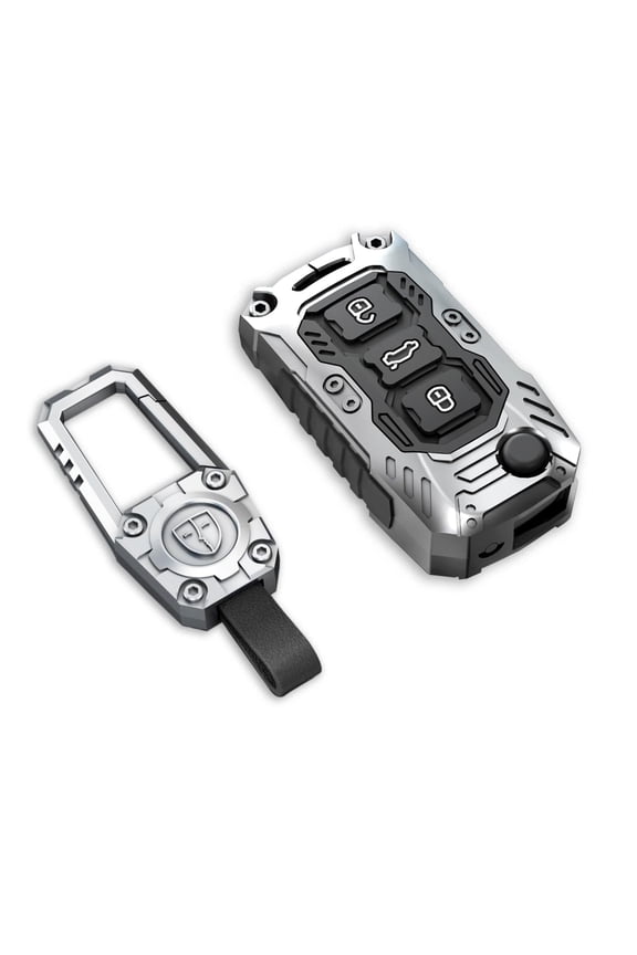 Zinc Alloy Key Fob Cover,Keychain,Full Protection Car Key Case for Volkswagen Jetta Golf GTI Tiguan Rabbit R32 Passat EOS CC Beetle MK6 Santana MK5 Polo VW Keyshell Accessories