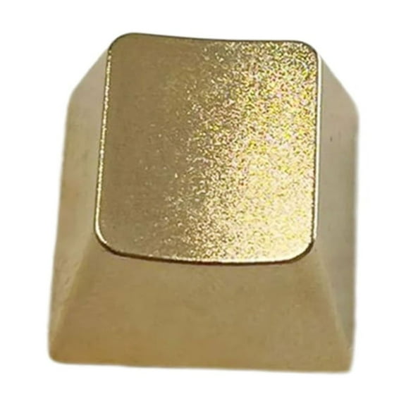 Zinc Alloy Keycap in Matte Gold Finish for Mechanical Keyboards Long Service Life