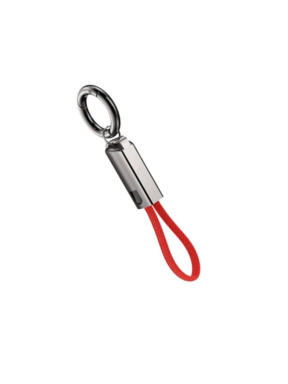 Zinc Alloy Keychain USB C to C Cable 65W Fast Charging 16CM Short Line Data Cord