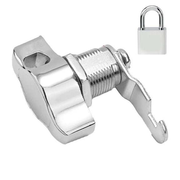 Zinc Alloy Keyless Cam Lock with Padlock for Cabinets and Vending Machines