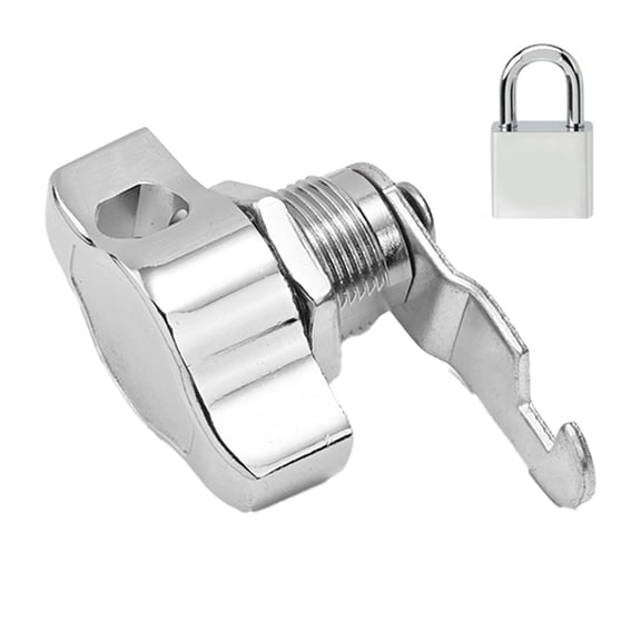 Zinc Alloy Keyless Cam Lock with Padlock for Cabinets and Vending Machines
