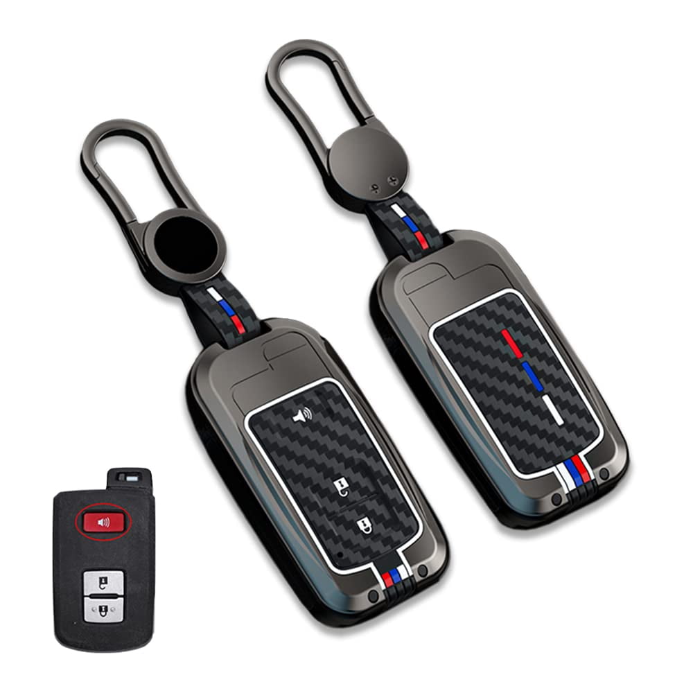 Zinc Alloy Keyless Entry Key Fob Cover Compatible for Toyota Highlander Avalon Camry Corolla RAV4 2017-2019 Case Protector 3 Buttons