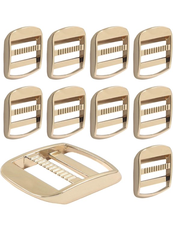 Zinc Alloy Ladder Lock Slider, 1 Inch Metal Buckle Adjustable Webbing Strap Release Buckles for Backpacks