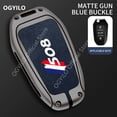 thumbnail image 1 of Zinc Alloy Leather Car Key Case Cover For Peugeot 508 A 3 buttons key case RCZ 2008 3008 4008 5008 208 306, 1 of 12