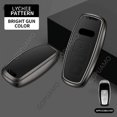 thumbnail image 1 of Zinc Alloy Leather Car Remote Key Case Cover Shell For Audi C 3 buttons Q8 C8 D5 A3 TTS RS 8S A6 A7 A8 E-tron Fashion Accessorie, 1 of 10