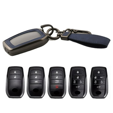 Zinc Alloy Leather Remote Key Fob Cover Case For Toyota For Tundra For Corolla