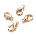 thumbnail image 1 of Zinc Alloy Lobster Claw Clasps Parrot Trigger Clasps Cadmium Free & Lead Free Light Gold 10x6mm Hole: 1mm, 1 of 1