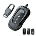 thumbnail image 1 of Zinc Alloy Metal Car Key Fob Case Accessories Compatible for Toyota Land Cruiser, 4Runner, RAV4, Camry, Highlander 2019-2022 Smart Key Fob Cover Protector Shell, 1 of 8