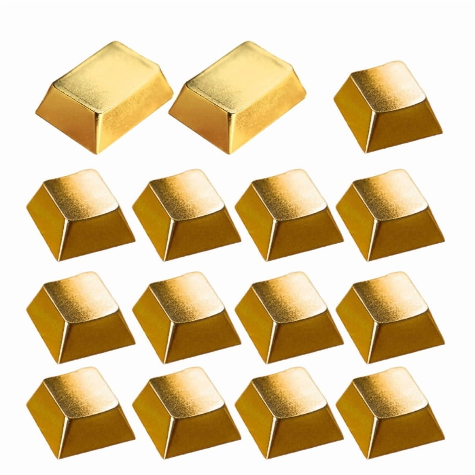 Zinc Alloy Metal Keycaps Set for Mechanical Keyboards, Ergonomic R3 Row Q Layout, 15Pcs Gaming Keycaps