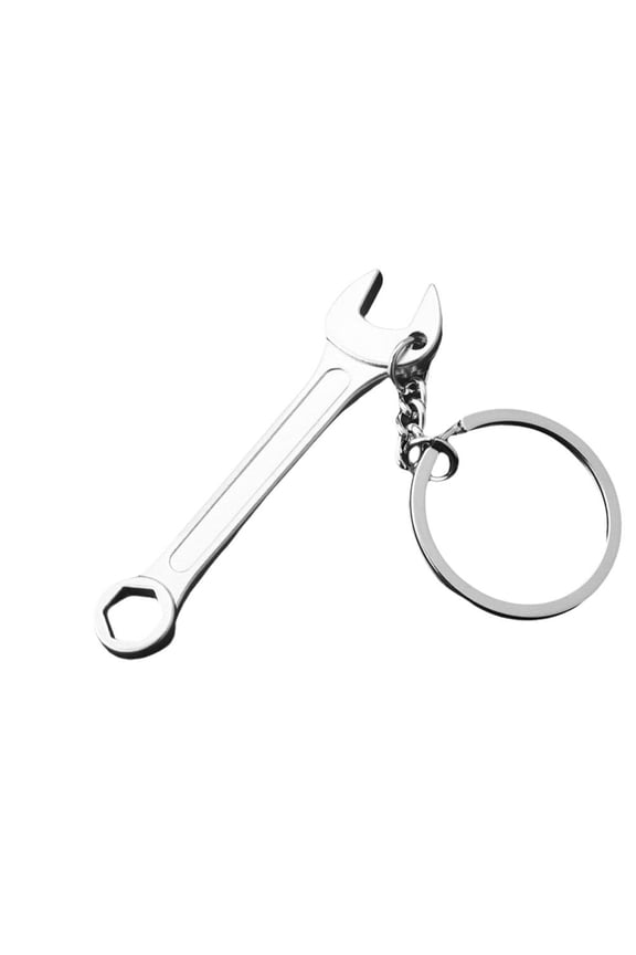 Zinc Alloy Mini Multi-Tool Keychain Set with Adjustable Wrench Pliers Screwdriver and Ruler
