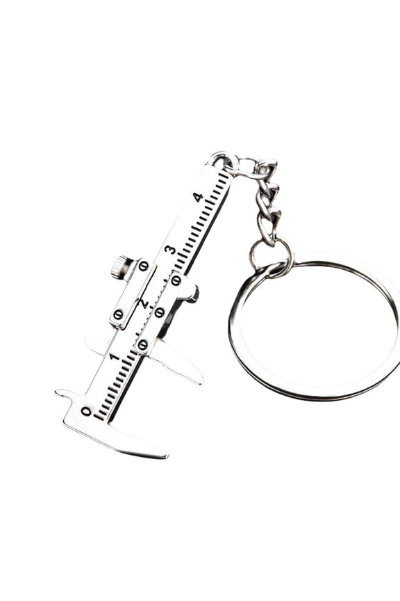 Zinc Alloy Mini Multi-Tool Keychain Set with Adjustable Wrench Pliers Screwdriver and Ruler
