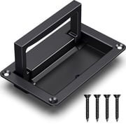 Zinc Alloy Recessed Pull Handles Container Handle Black Flush Lift Recessed Door Handle,Black