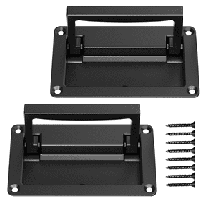 Zinc Alloy Recessed Pull Handles Container Handle Black Flush Lift Recessed Door Handle,Black