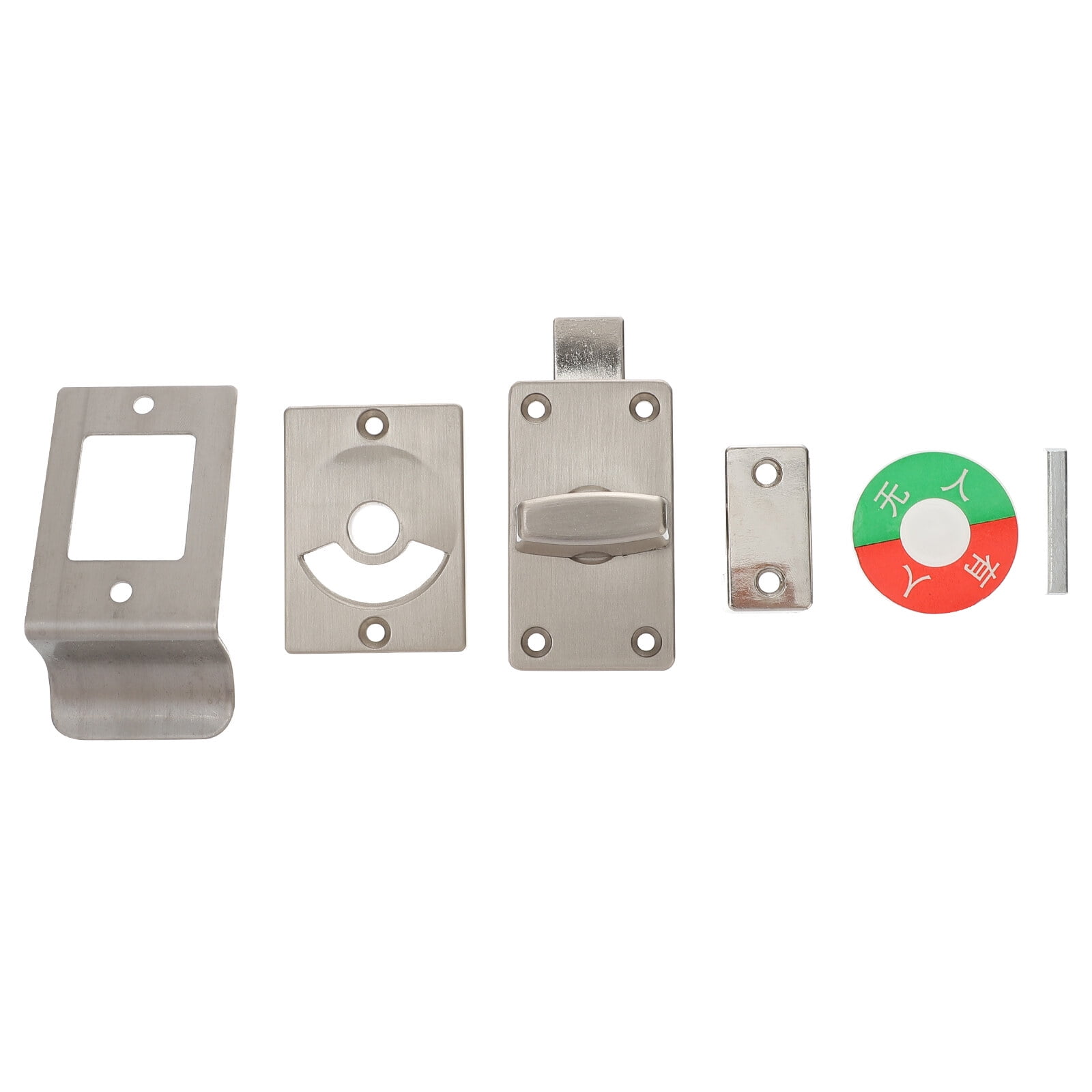Zinc Alloy Safety Door Bolts Latch Indicator Lock Buckle Public Toilet