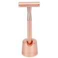 Zinc Alloy Safety Razor Men Portable Brass Handle Double Edge Shaving