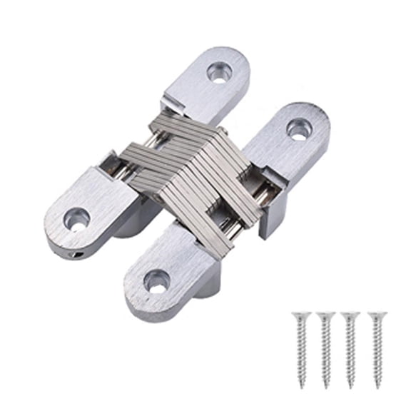 Zinc Alloy Soft Close Cabinet Leaf Hinge Concealed Cupboard Hinge 180 Degrees Swing Hinge Replacement with Screws