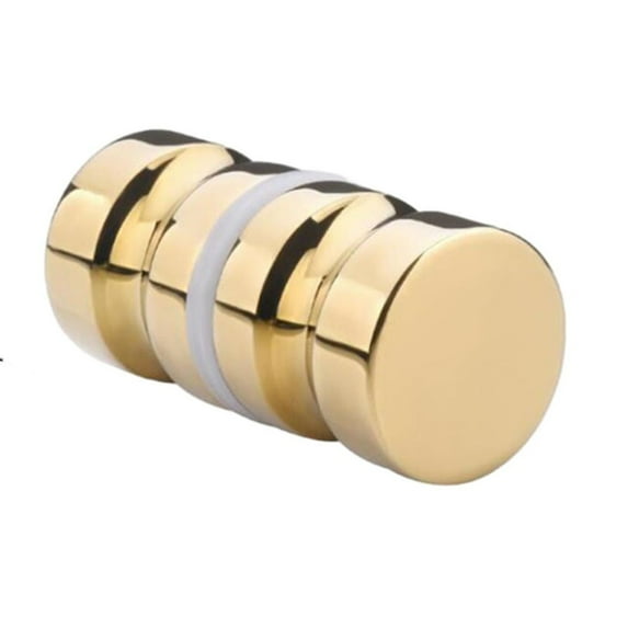 Zinc Alloy Solid Shower Knob Single Hole Door Handle, Gold Sliding Shower Doors Knob Back-to-Back Pull Hardware Replacement Parts, 30mm Shower Screen Handle for Bathroom, Cupboard (1 Pcs)