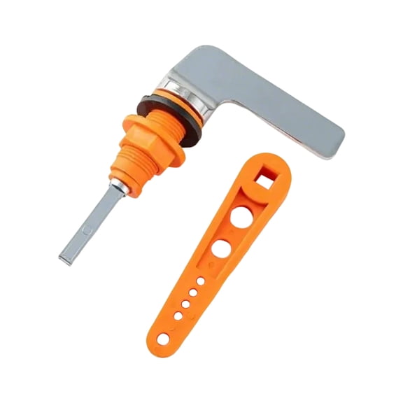 Zinc Alloy Toilet Flush Handle Toilet Handle Replacement Flush Lever Repair Replace Tank Flushers Handle Easy to Install