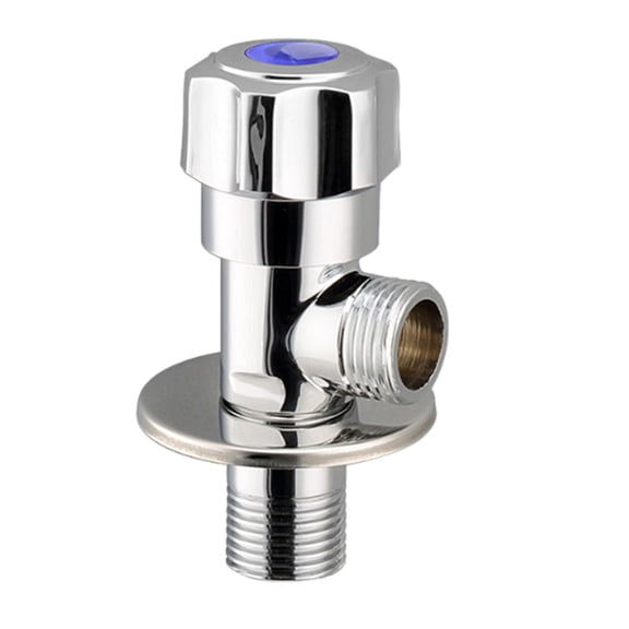 Zinc Alloy Triangle Valve, All-Copper Explosion-Proof Angle Valve, Extra-Thick, Explosion-Proof Construction—Engineered to Prevent Fractures for Kitchen Bathroom Toilet Angle,Hot and Cold