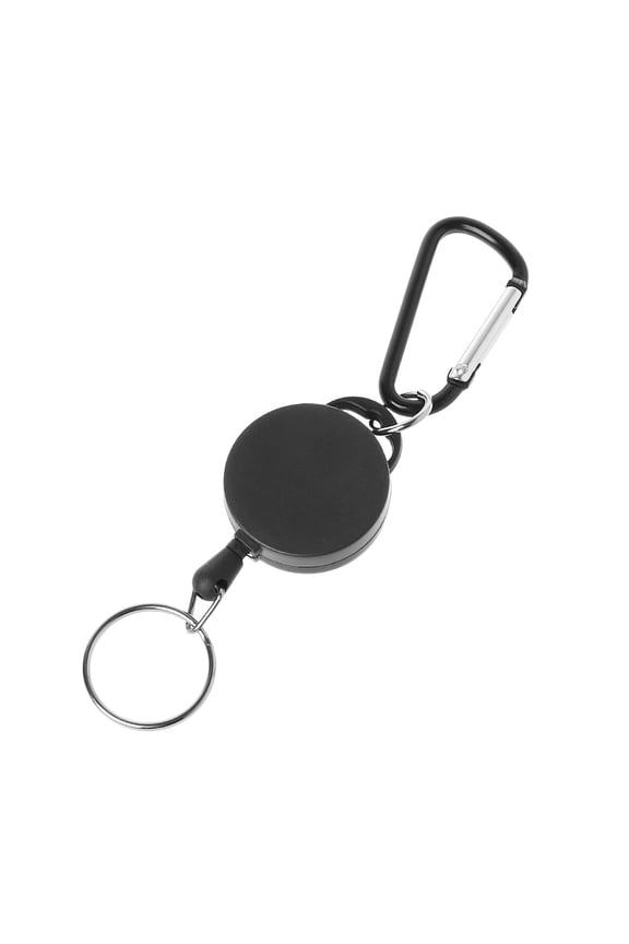Plastic for Key Chain with String, for Key Chain, High Tension Elastic, Telescopic, ABS Zinc Alloy Ring