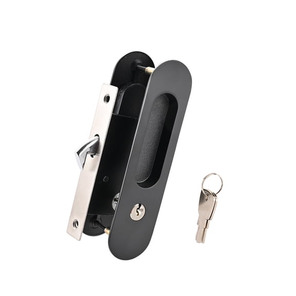 Zinc Alloys Keyed Entry Door Bolt Reversible Install Secure Privacy for Bedroom Bathroom Sliding Doors
