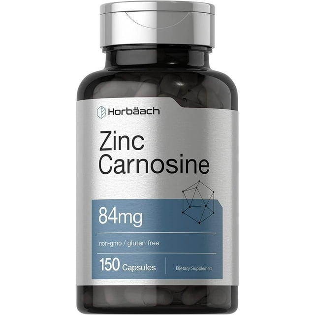 Zinc Carnosine 84mg 150 Capsules by Horbaach