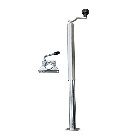 Zinc Coated 48MM Trailer Prop Stands Foots Support Parking Legs Corner Stead Jacks With Clamp RV Parts Caravan Camper Accessorie ,Easy to Install