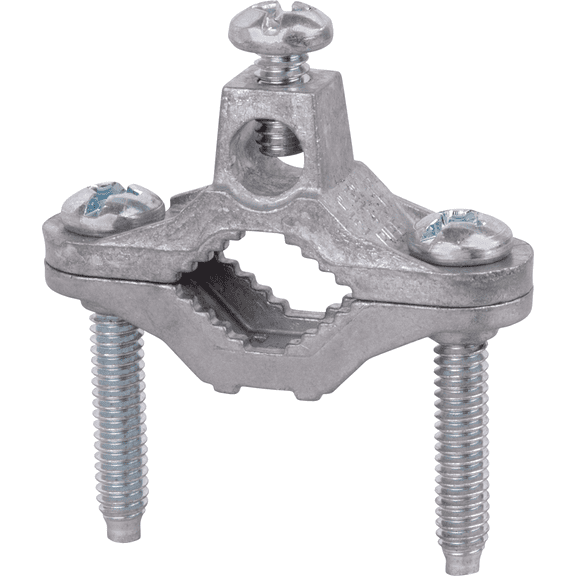 Zinc Die-Cast Ground Clamp - Single Pack  Residential Use, Standard Application