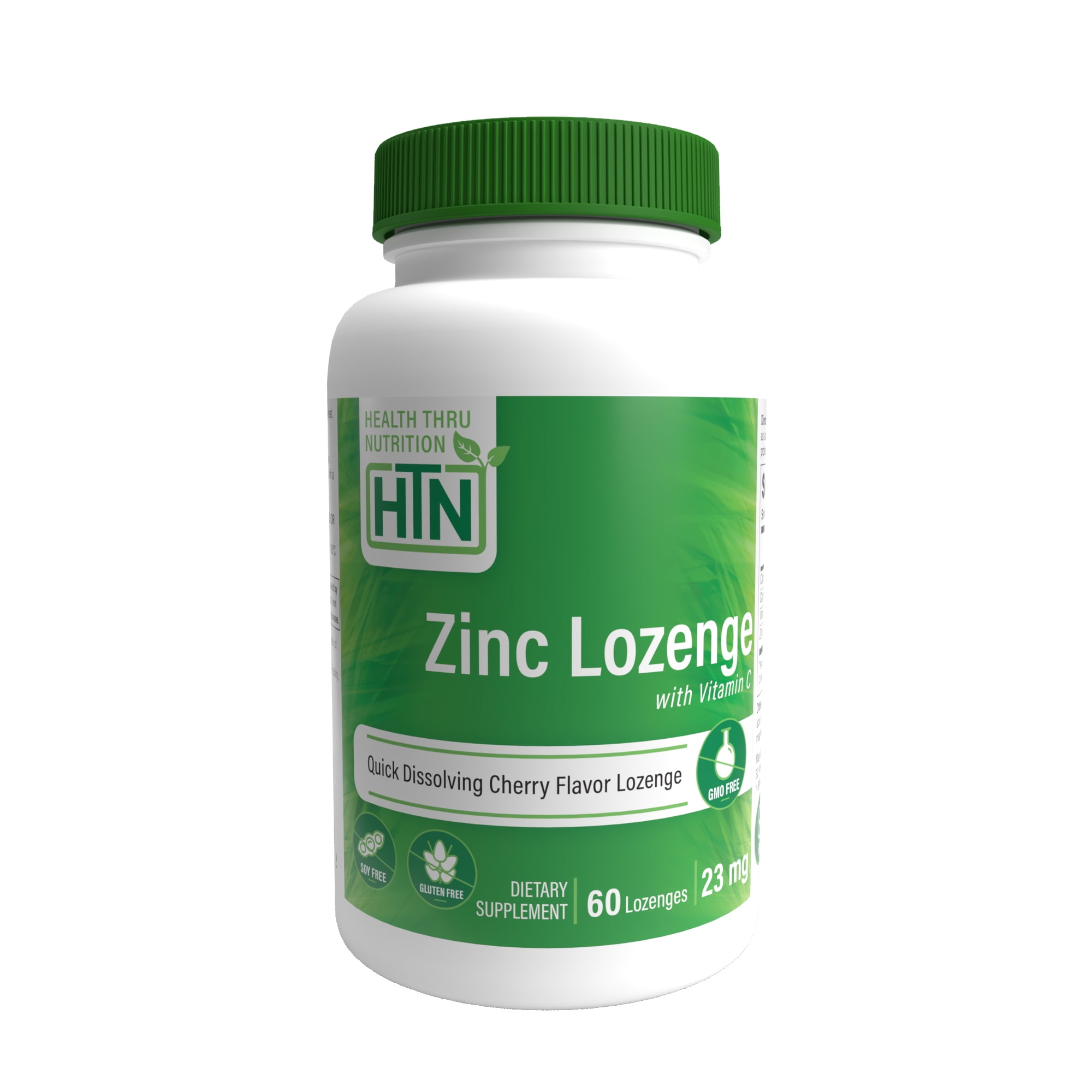 Zinc Lozenge with Vitamin C 23mg (60 Lozenges) by Health Thru Nutrition