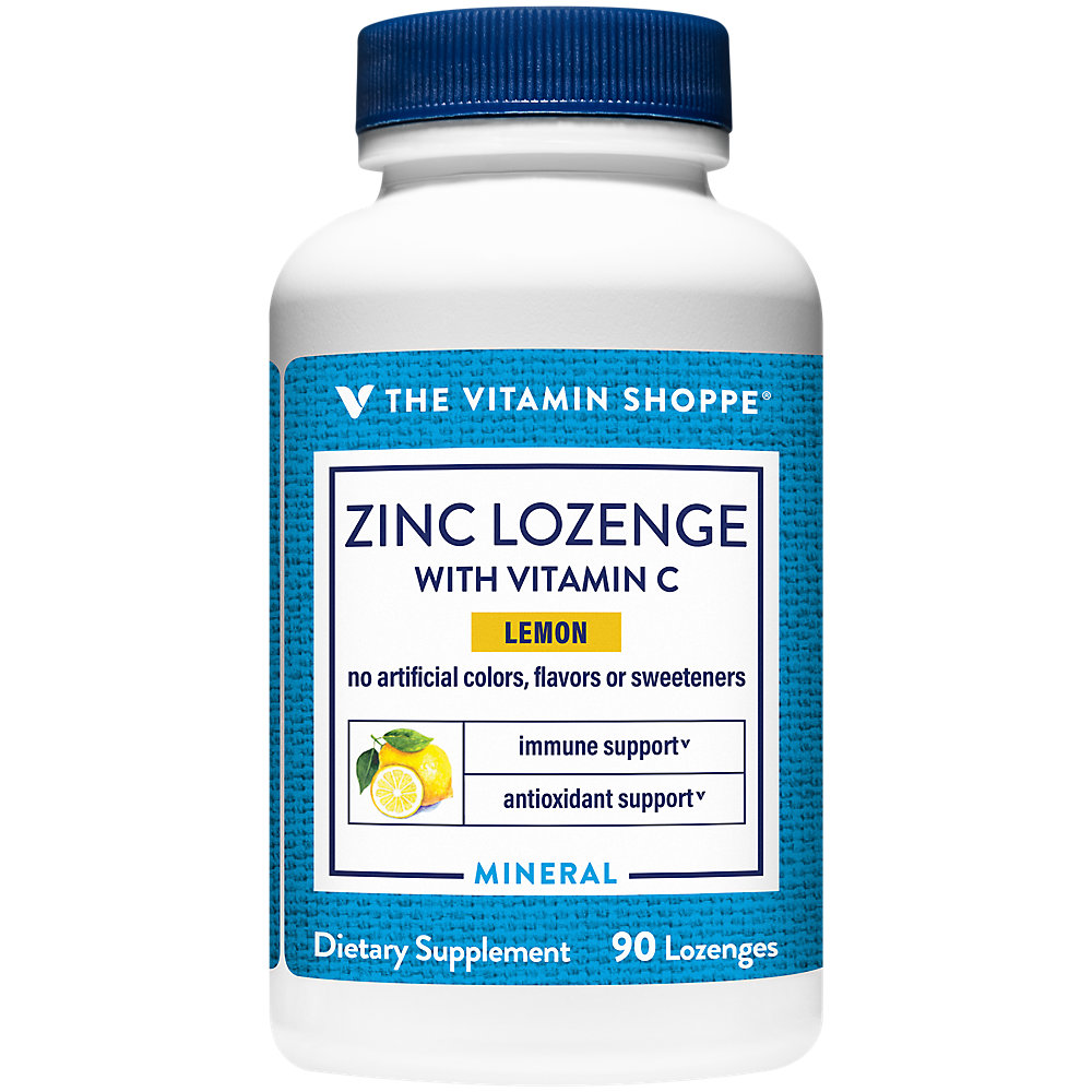Zinc Lozenge with Vitamin C Immune Support Lemon (90 Lozenges