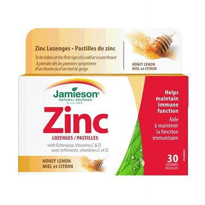 Zinc Lozenges with Echinacea and Vitamin C Lemon30 Lozenges Brand