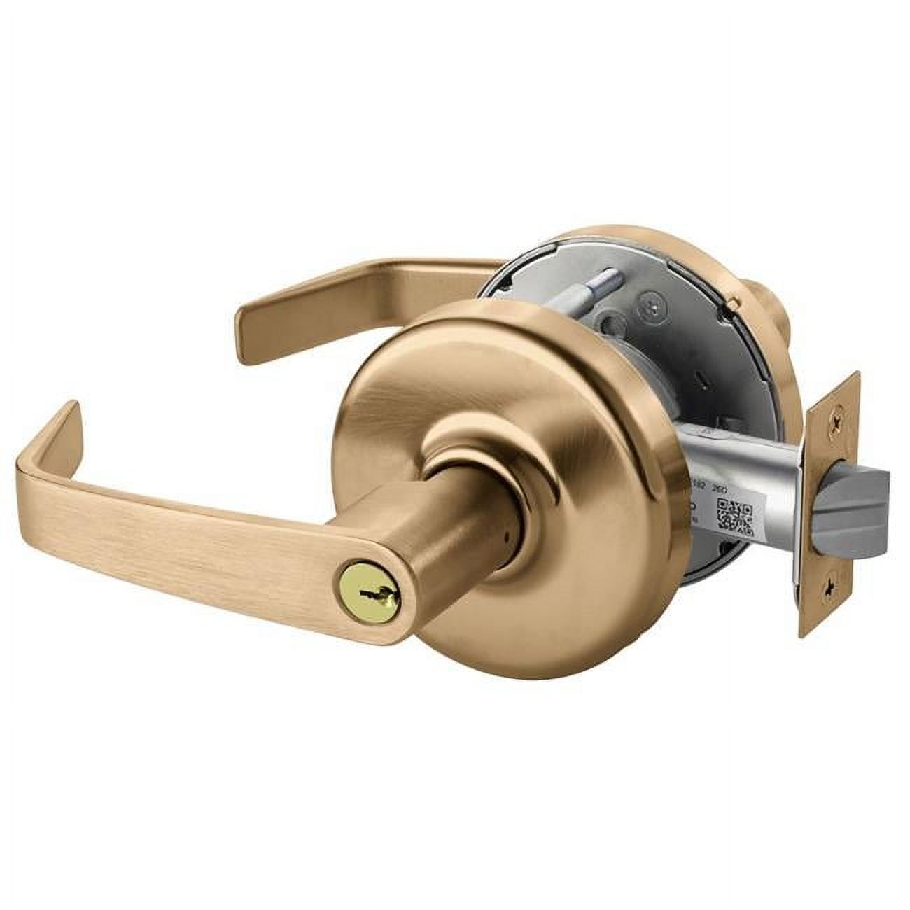 NILE WORKS Satin Nickel Tylo Project Pack - Two Keyed Knobs and Two
