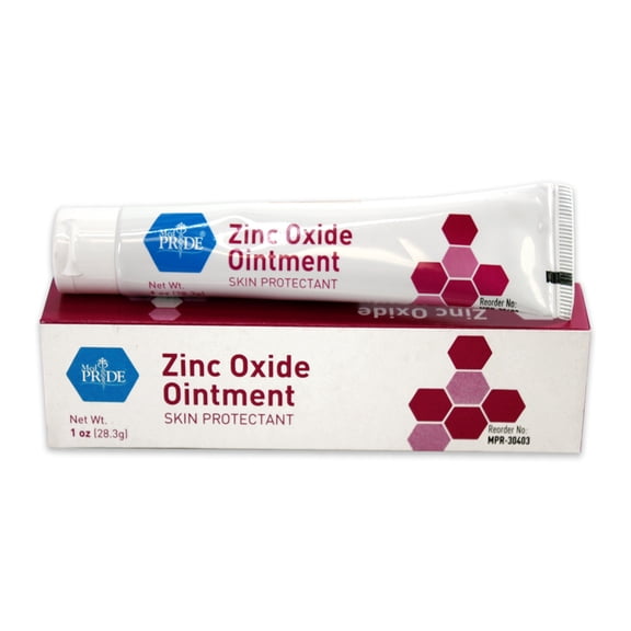 Med Pride Zinc Oxide Ointment 20%, 1 oz – Skin Protectant Cream for Kids and Adults
