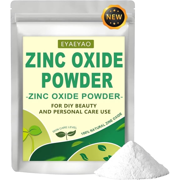 Zinc Oxide Powder | Non-Nano & Uncoated | Make Your Own Lotion, Deodorant, Cream, Soap | DIY Essentials | Resealable Bag | Pure Natural | Multitude of Uses | 4 Ounces