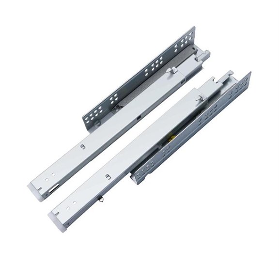 Zinc Plate Cold Rolled Steel Fold 3 Fold Extension Soft Close Undermount Drawer Slide