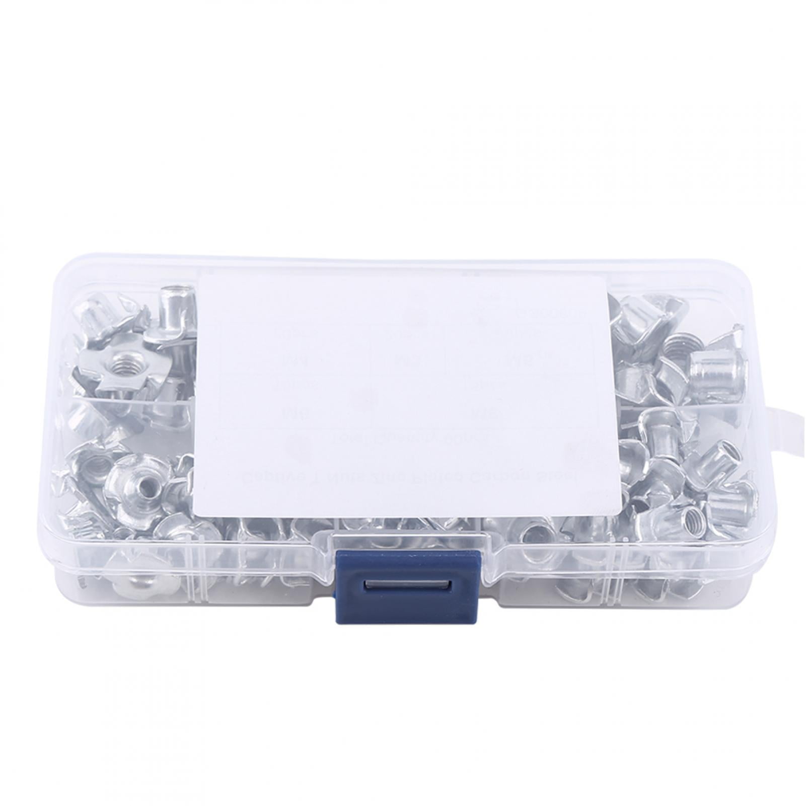 Zinc Plated Carbon Steel T Nut, FourPronged Tee Nuts, Woodworking