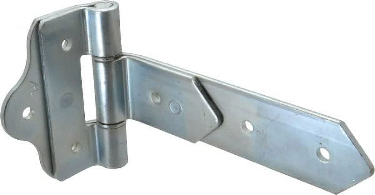 Zinc Plated Flush Mount Strap Hinge 8" L x 2" W Strap, 3-5/16" W x 5" H ...
