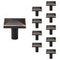 Zinc Round Cabinet Knobs Zinc Knobs Door Handle Cabinet Drawer Black/Bronze Finish Knob (Pack of 10)