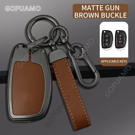 Zinc alloy Car Key Cover For Hyundai E 3/4 button key case Ix35 Ix45 I10 I30 I40 Tucson Santa Rena Sonata Elantra Creta Key Case