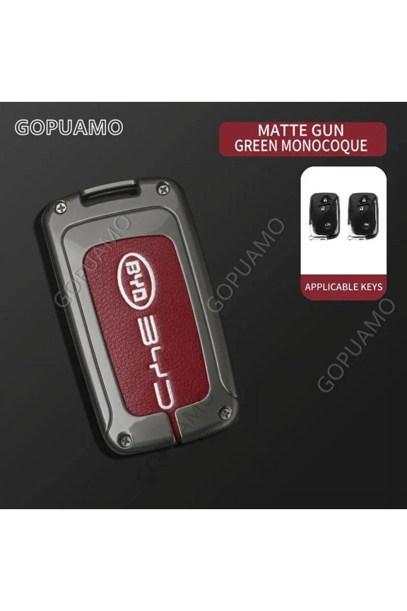 Zinc alloy Car Remote Key Case Cover Protect Shell Bag For BYD C 3 button S6 S7 G3 L3 M6 L6 E6 F0 F3 3 Button Smart Keychain